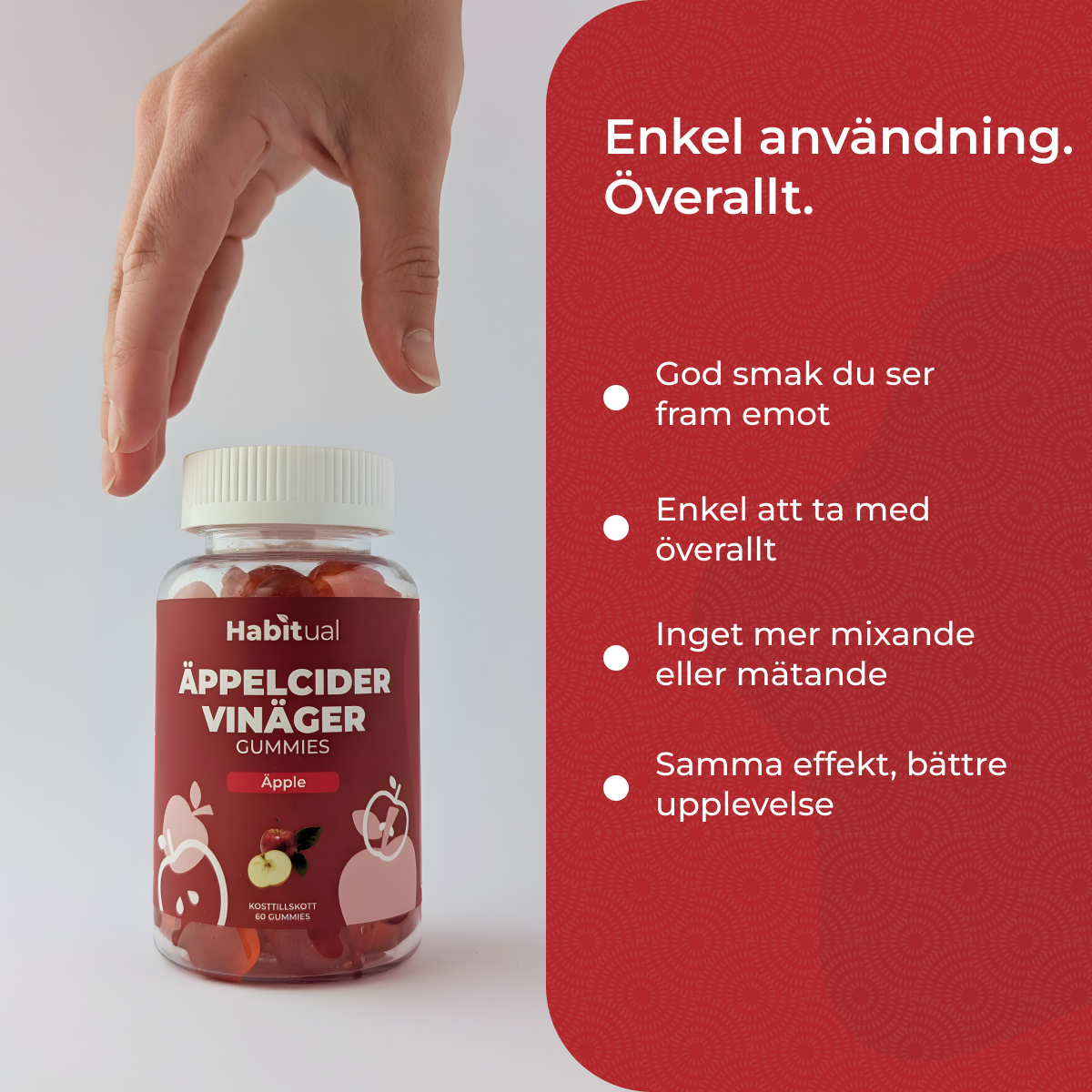 Äppelcidervinäger Gummies: ACV i Godisform