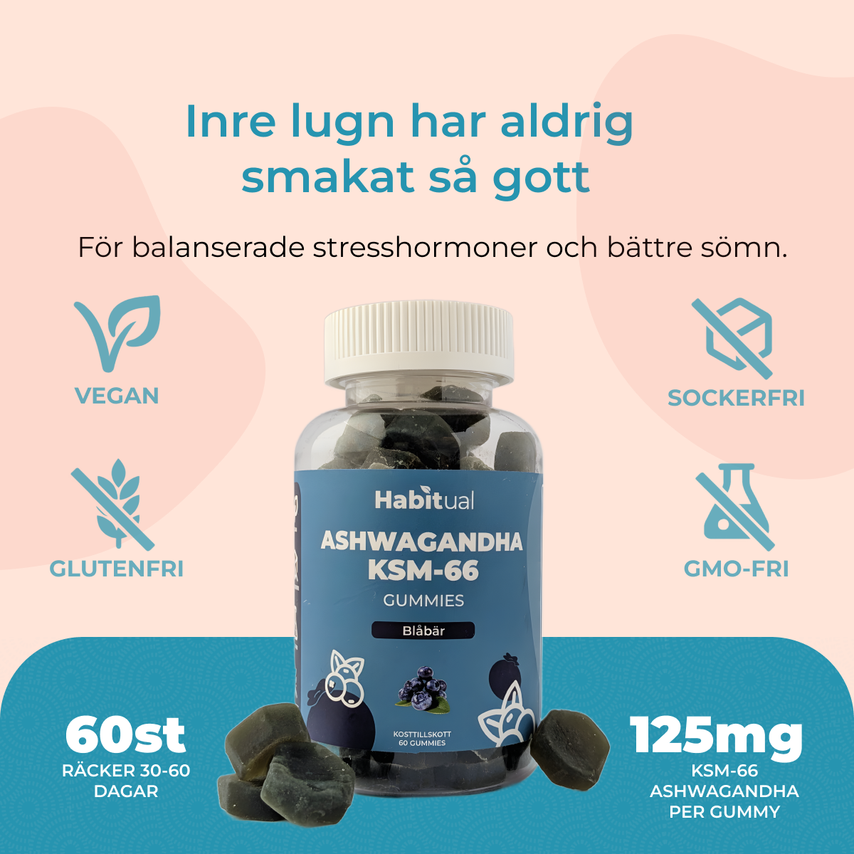 Ashwagandha Gummies: KSM-66 Ashwagandha i Godisform