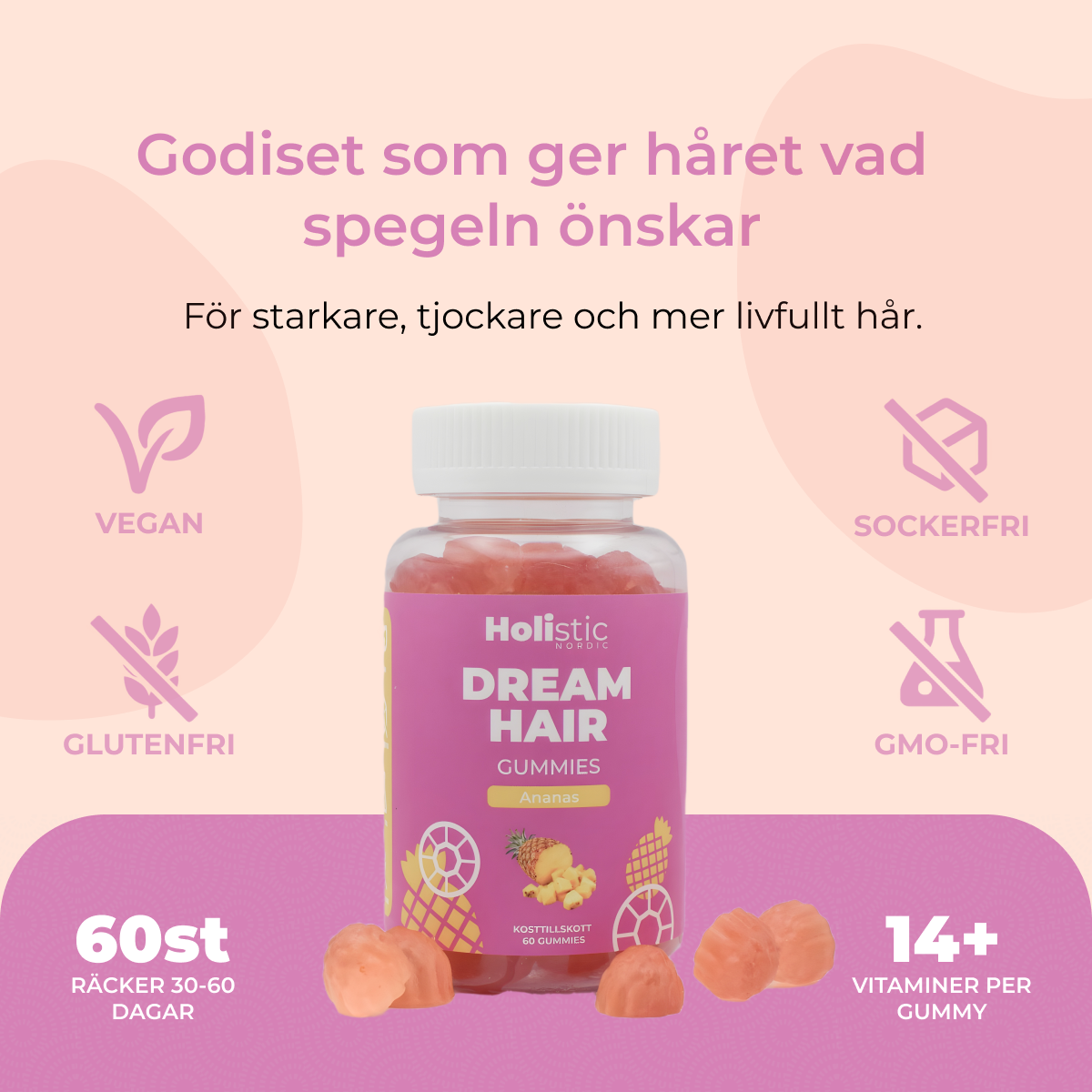 Dream Hair Gummies: Stärk ditt hår i Godisform