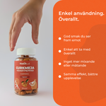 Enkel användning av Gurkmeja Gummies — god smak, smidig daglig rutin utan pulver eller mätning