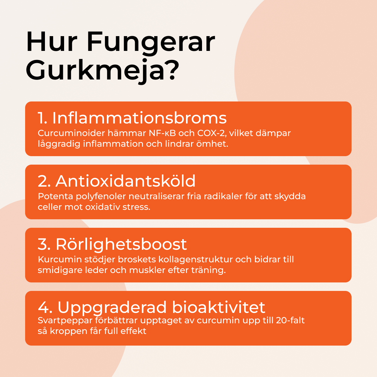 Gurkmeja Gummies Med Svartpeppar