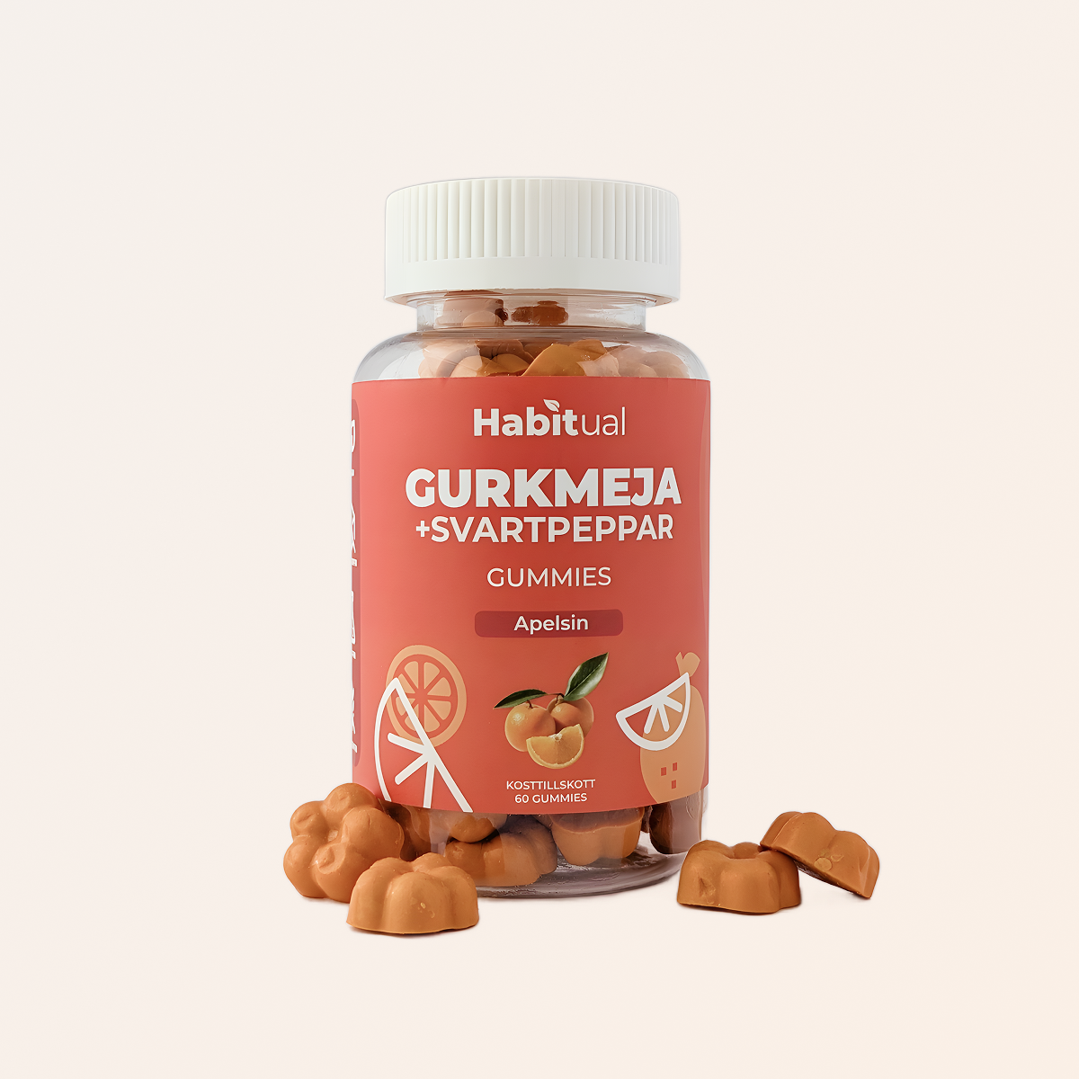 Gurkmeja Gummies Med Svartpeppar