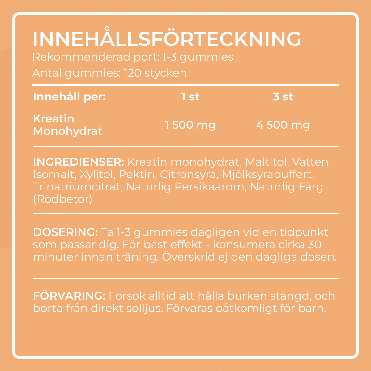 Kreatin Gummies: Kreatin Monohydrat (Mango)