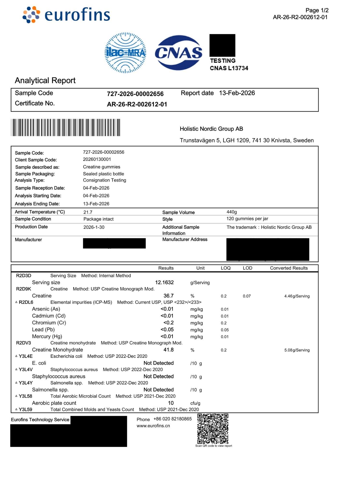 Kreatin Gummies: Kreatin Monohydrat (Vattenmelon)