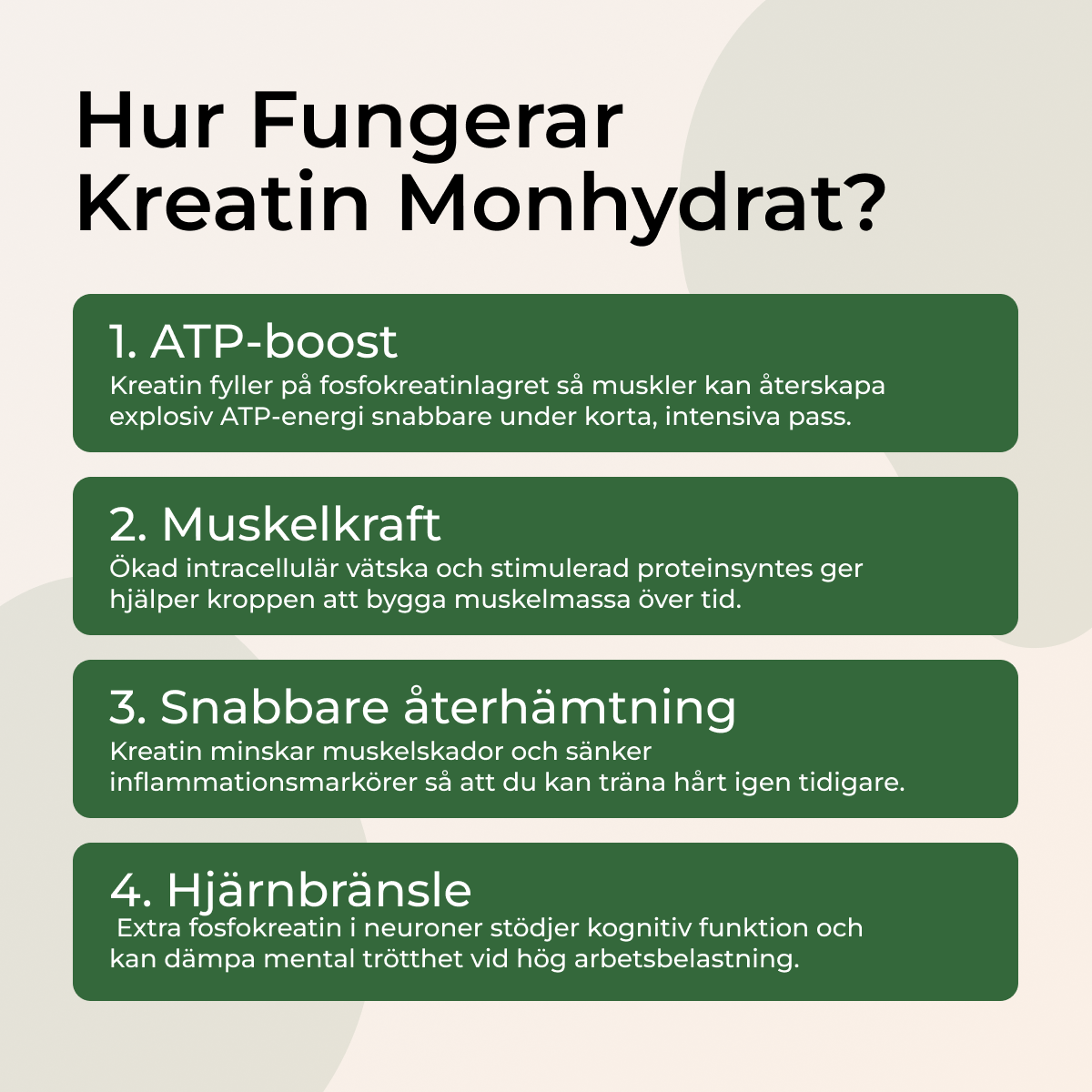 Kreatin Gummies: Kreatin Monohydrat (Vattenmelon)