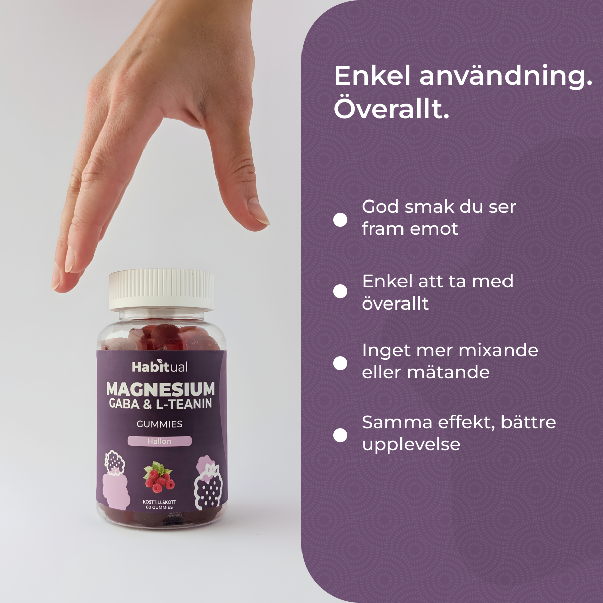 Magnesium Gummies med L-teanin & GABA