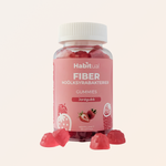 Habitual Fiber & Probiotic Gummies jordgubb — mjölksyrebakterier och prebiotisk fiber för mage och tarm