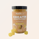 Habitual Kreatin Monohydrat Gummies mango — 120 st, 6g kreatin per dagsdos (1500 mg per gummy)