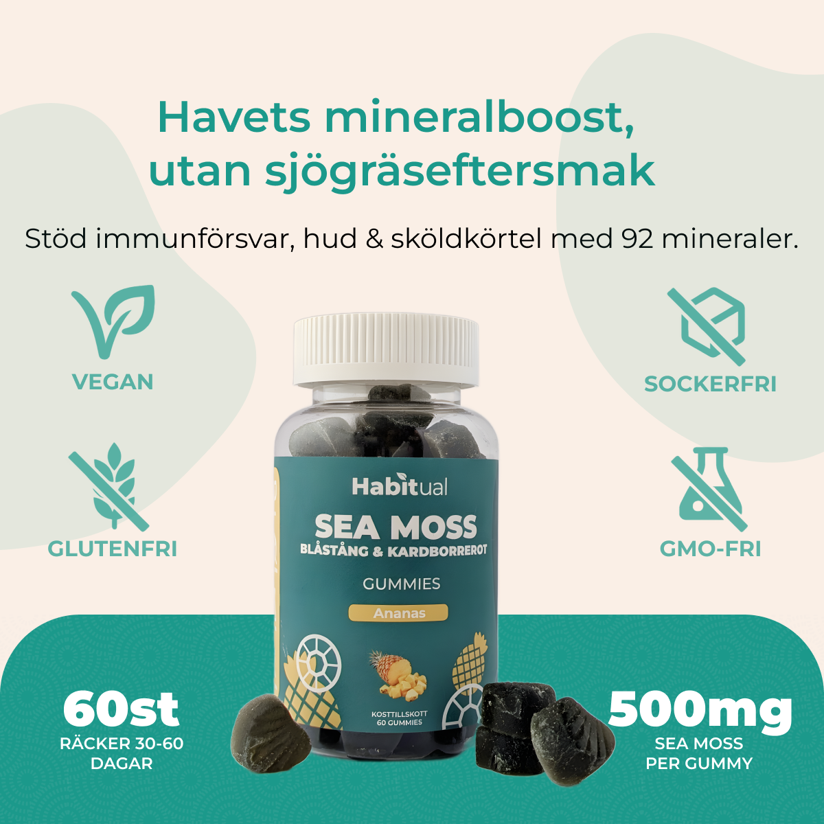 Sea Moss Gummies: Havsmossa i Godisform