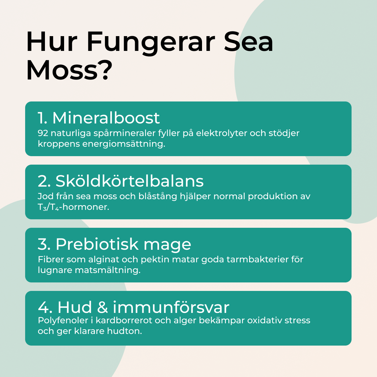 Sea Moss Gummies: Havsmossa i Godisform