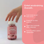 Enkel användning av Fiber & Probiotic Gummies — daglig fiberdos utan pulverglas eller mätsked