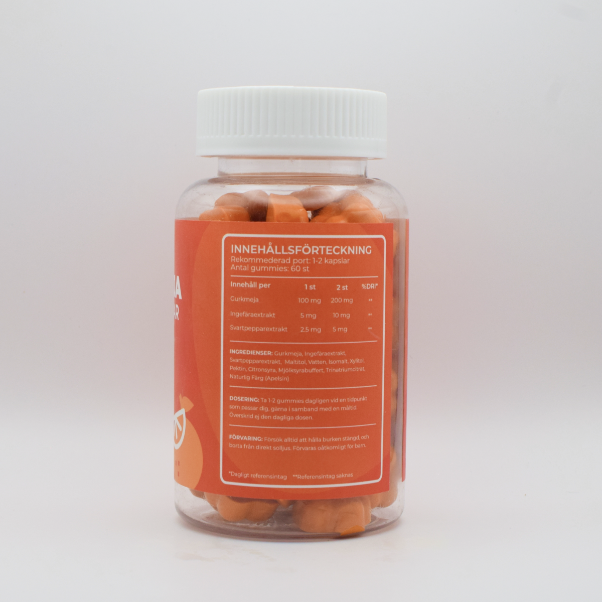 Gurkmeja Gummies Med Svartpeppar