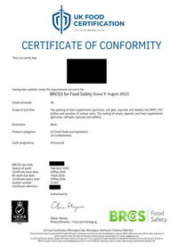 BRCGS Food Safety – Grade AA
