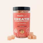 Habitual Kreatin Monohydrat Gummies persika — 120 st, 6g kreatin per dagsdos (1500 mg per gummy)